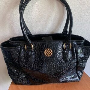 ANTONIO MELANI Black Patent Leather Bag